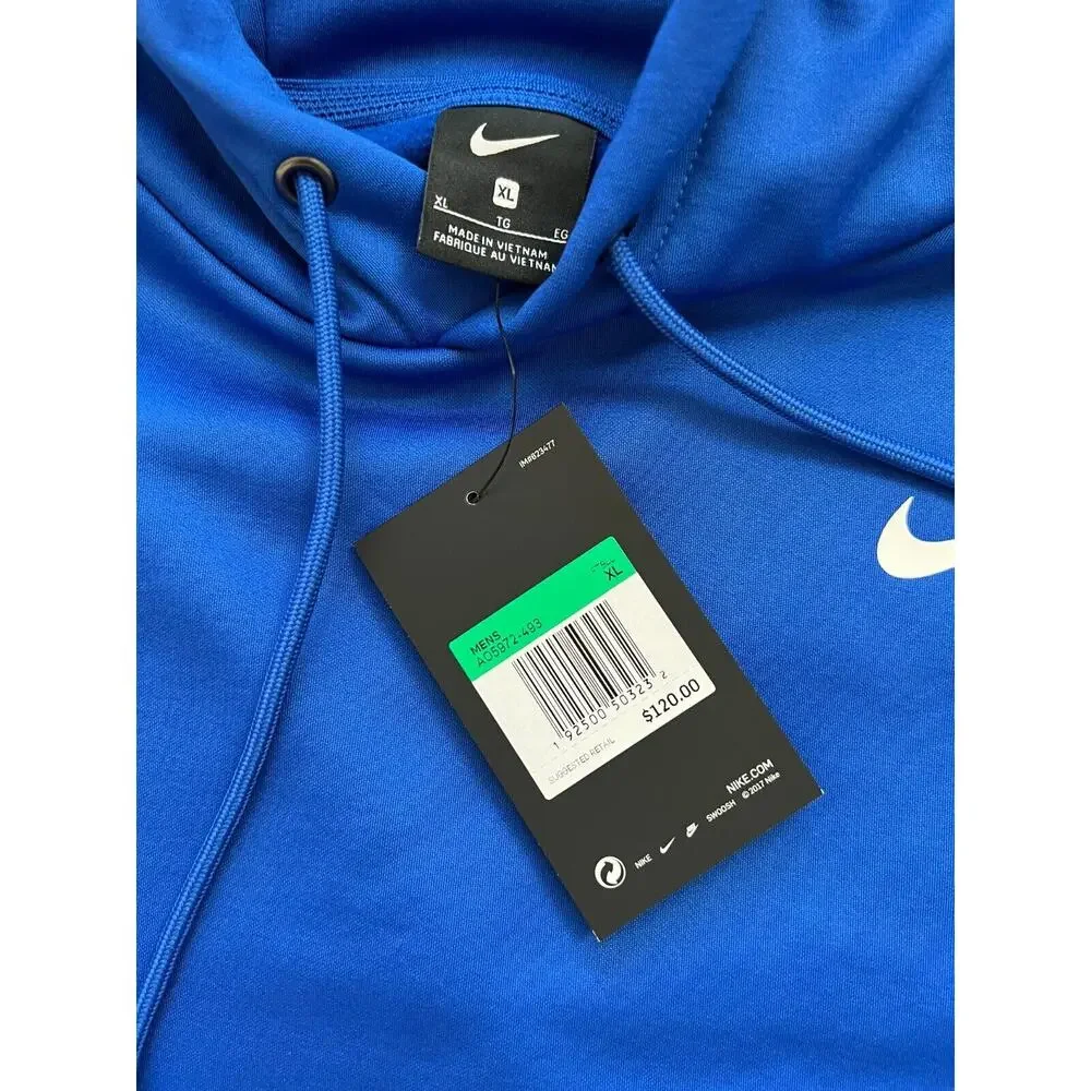 Nike Men's Therma Dri-Fit Blue Hoodie Jacket AO5972 493 Size XL NWT